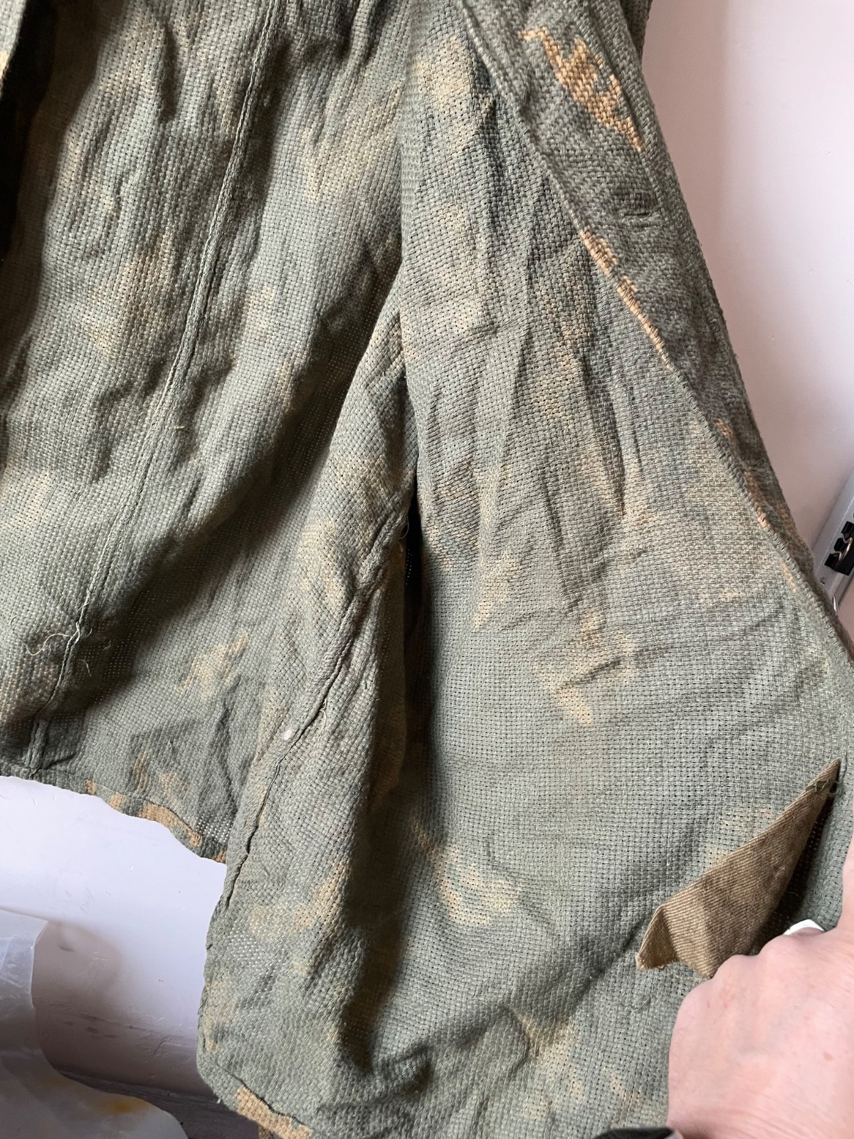 Rus Army KZS mesh jacket BEREZKA green USSR vntg 1977 Sverdlovsk s.2 NEW