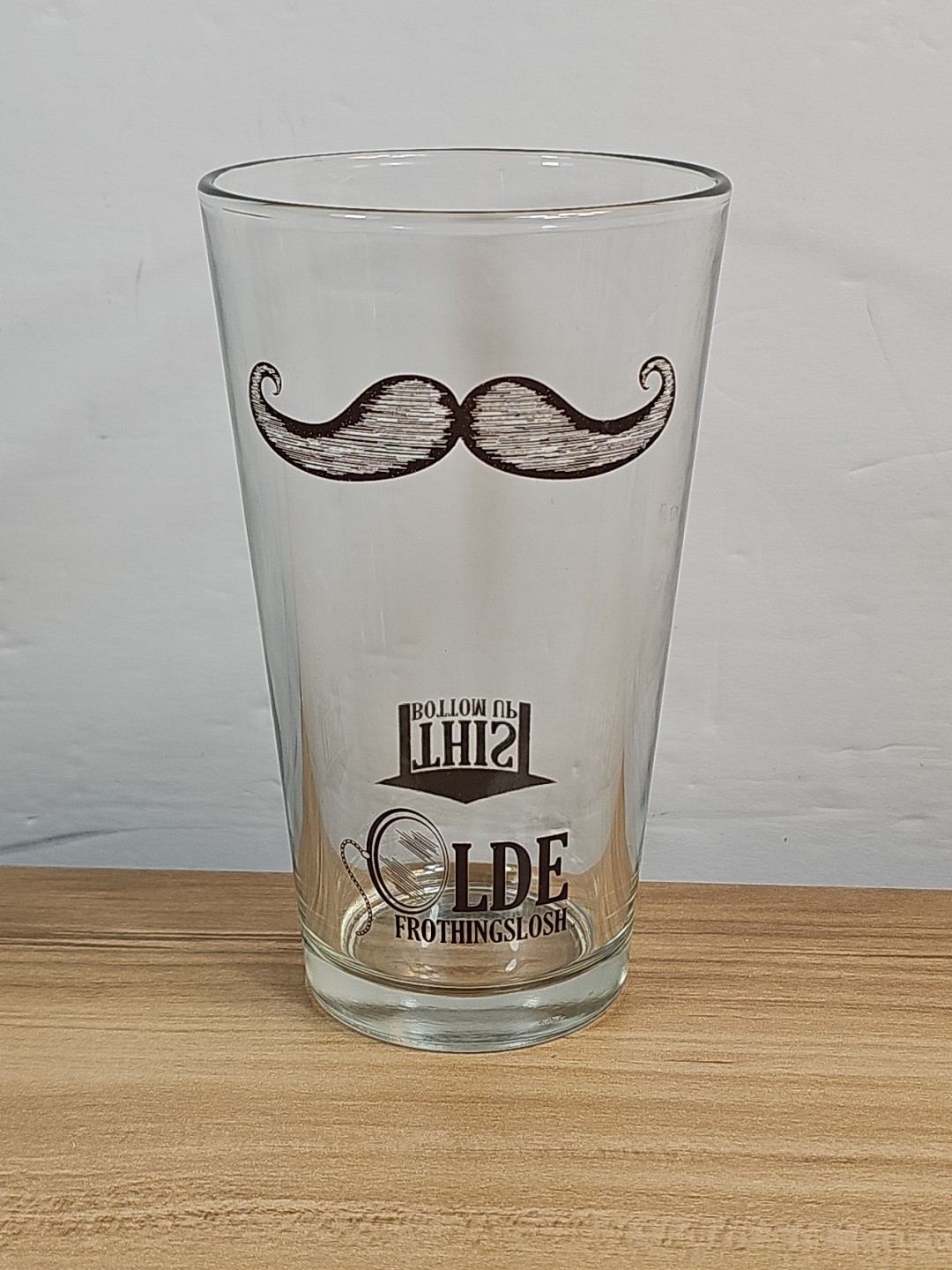 HTF Olde Frothingslosh Mustache Beer Glass
