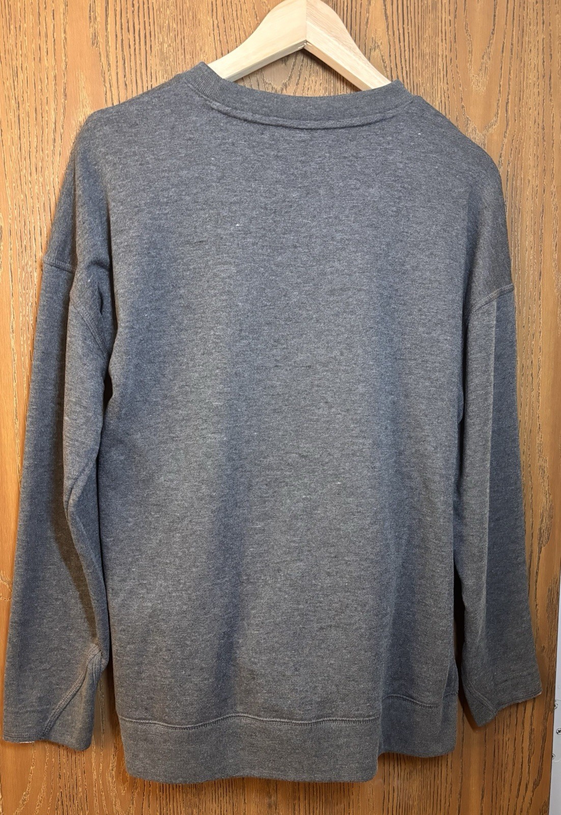 Nike Yoga Crew Pullover With Front Kangaroo Pocket Women’s Small Gray