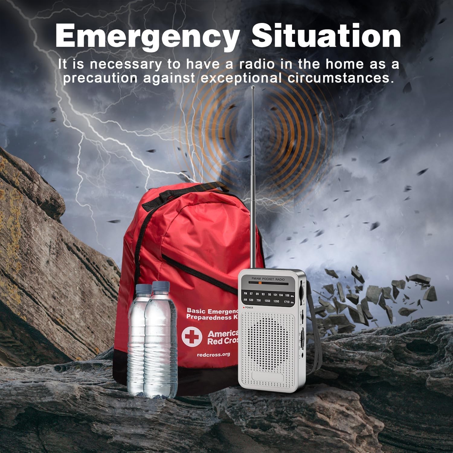 Portable Radio AM FM with Long Range Reception, Goodes Transistor Radio with Lou