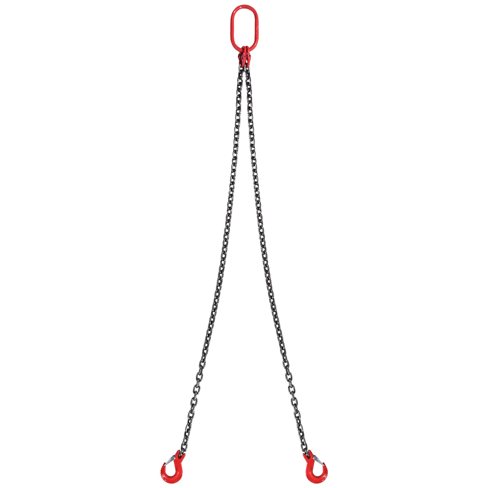 VEVOR 5/16" x 5' Chain Sling 2 Legs G80 Lifting Chain with Grab Hooks 6600 lbs
