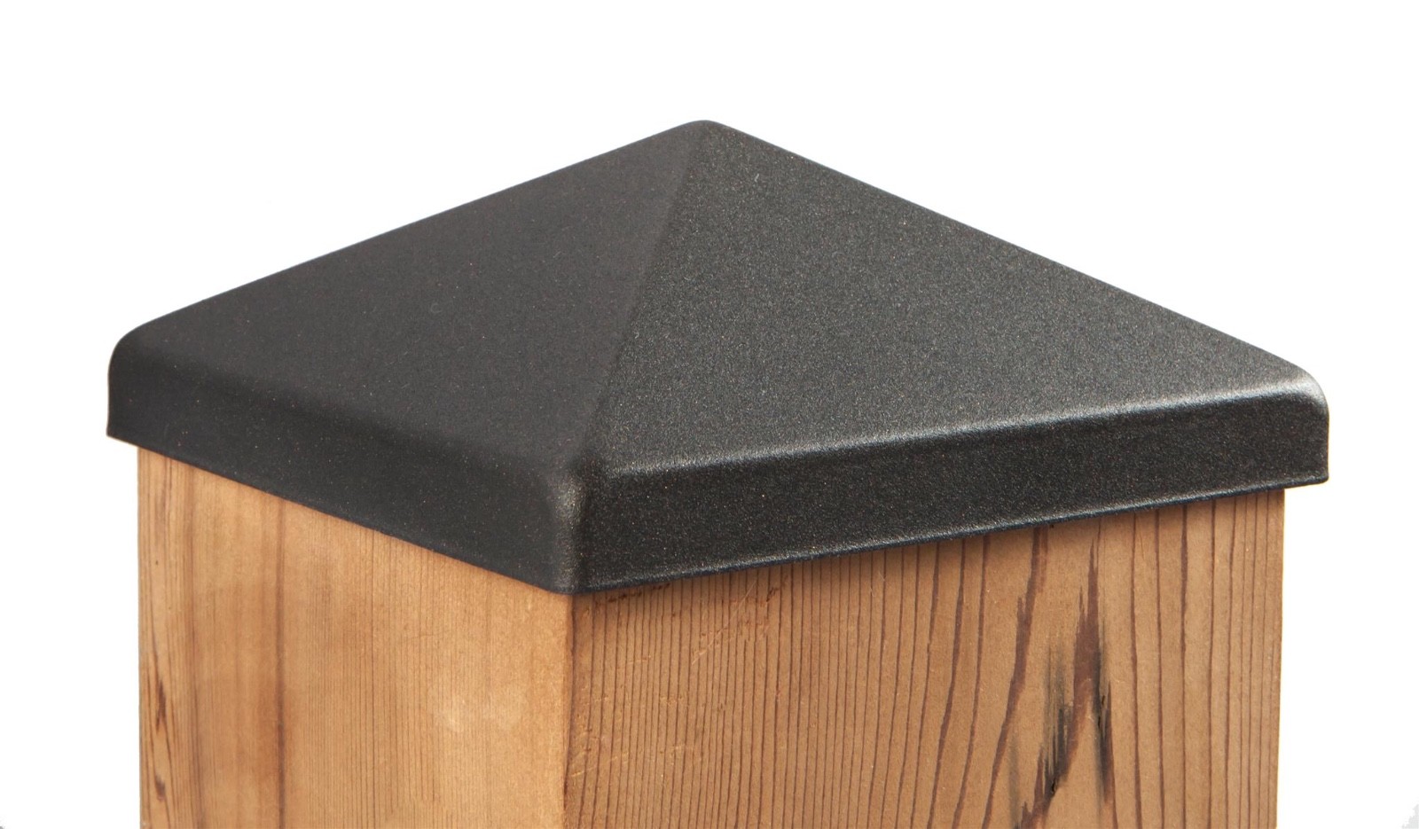 Apex 6x6 Pyramid Post Cap - Matte Bronze (5 1/2" x 5 1/2") for Deck and Fence Po