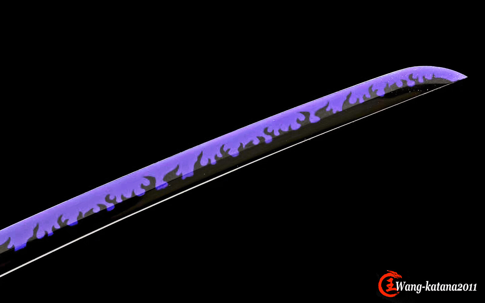 ONE PIECE 海贼王 1060 Steel Katana Purple Hamon Sharp Japanese Samurai Anime Sword