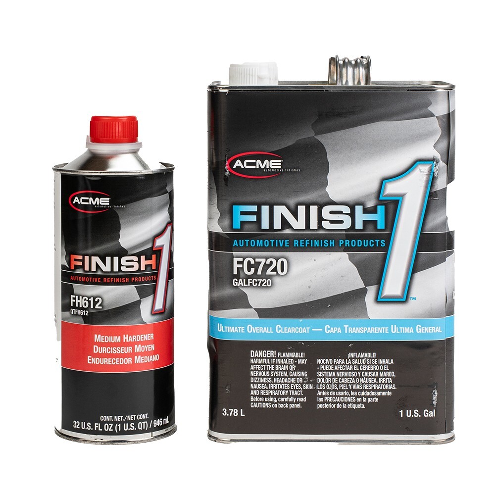 SHERWIN WILLIAMS Finish 1 Overall Clearcoat FC720 with medium Hardener FH612