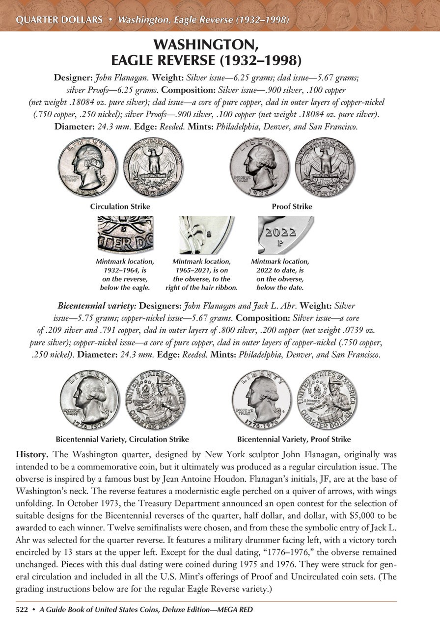 Mega Red Guide Book of United States Coins Deluxe 10th Edition