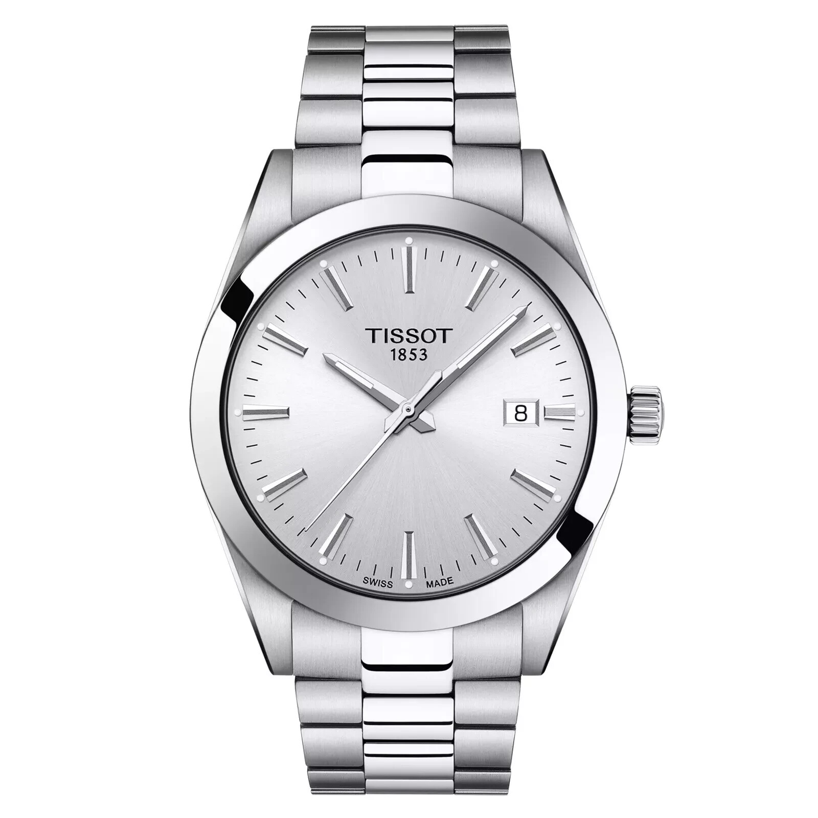 TISSOT Gentleman T127.410.11.031.00 Silver Dial Men's Watch 40 mm