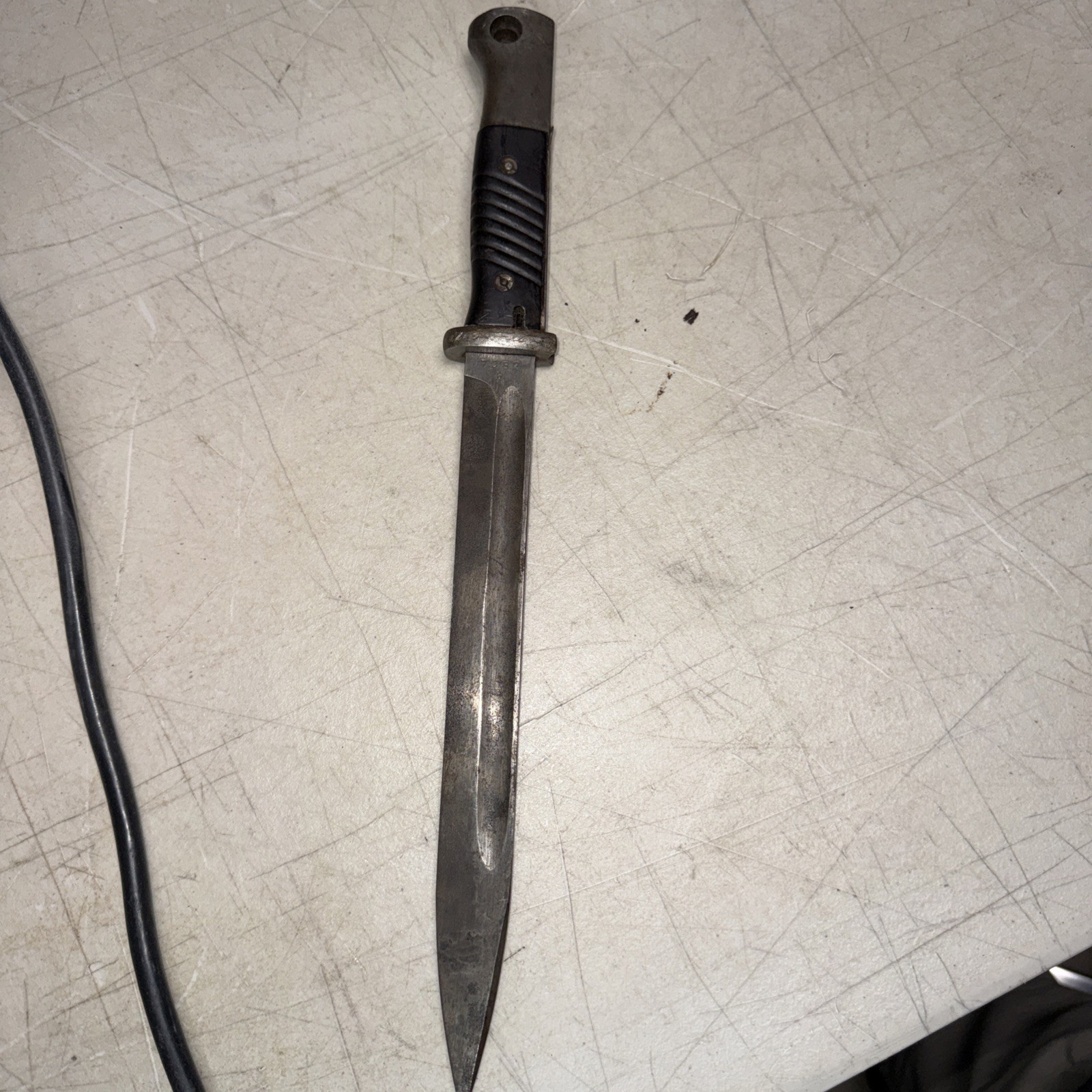 German WW2 K98 Bayonet Carl Eickhorn Mfg 1942 cof Bakelite Grips