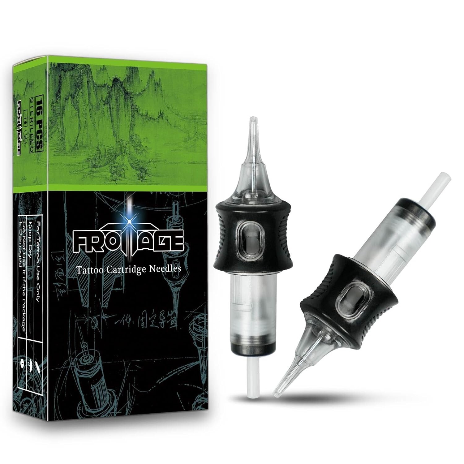 Finger-Safe 16 pcs Frottage Sterilized Disposable Tattoo Cartridge Needles