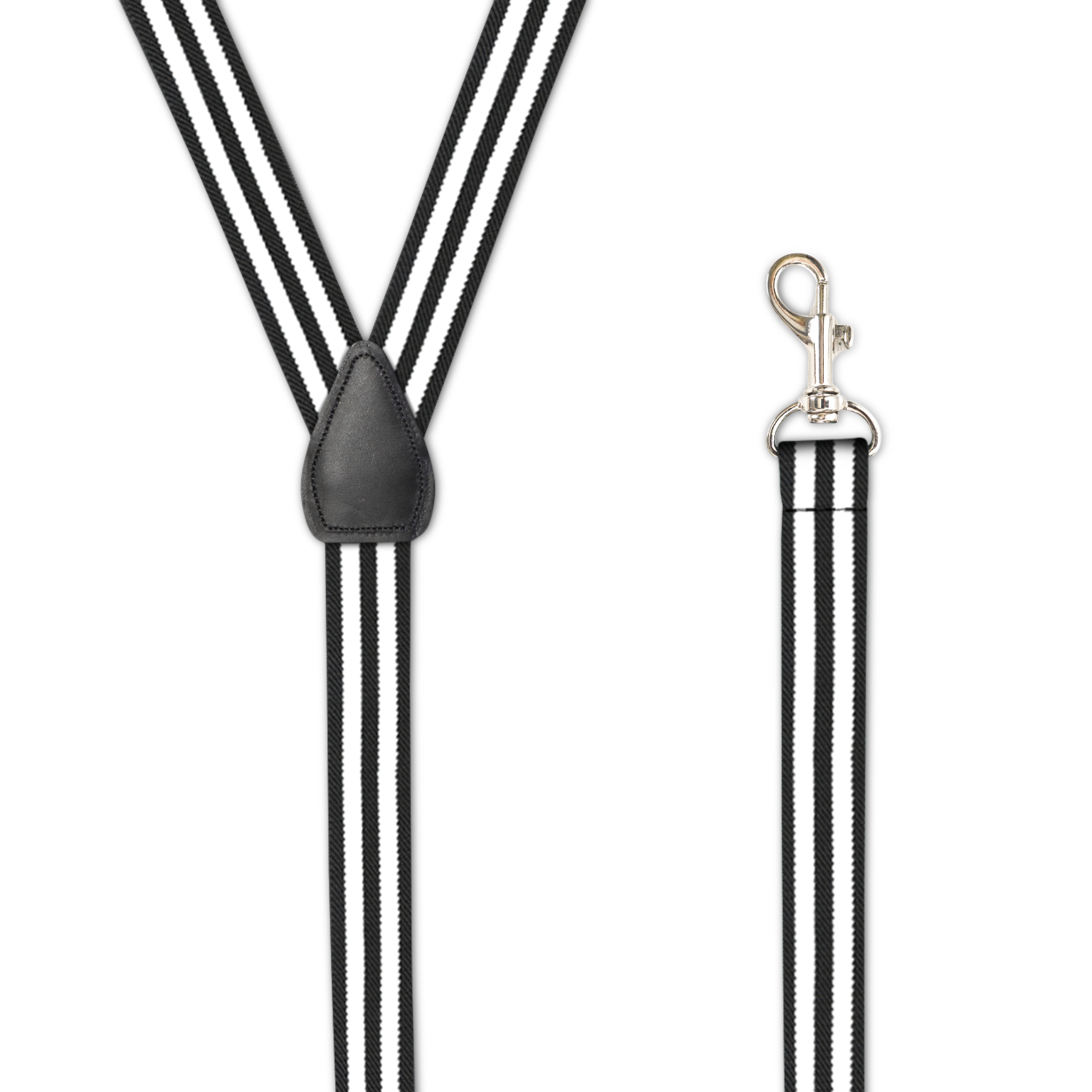 Men's Suspenders, Metal Snap-Ons, Belt Loops, Y Style, Many Colors, USA-made