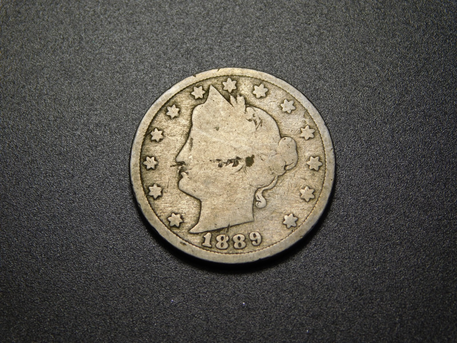 OLD  US  COINS  1889  V LIBERTY NICKEL