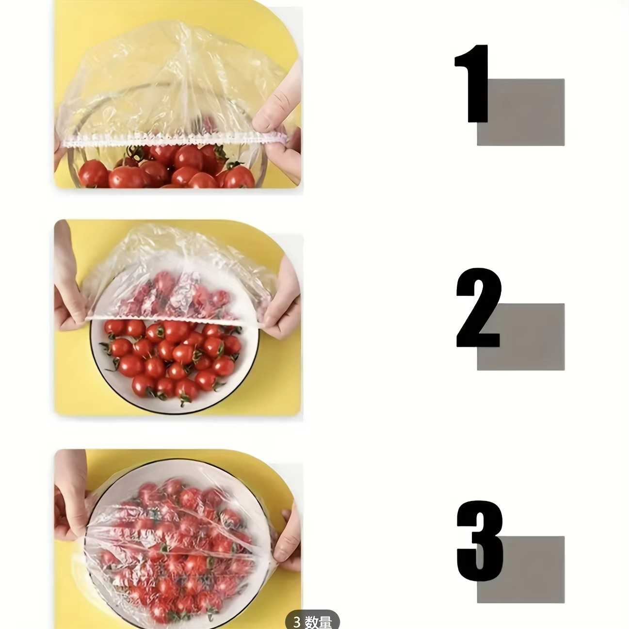 100-1000Pcs Stretchable Food Covers PE Elastic Bowl Cling Film Storage