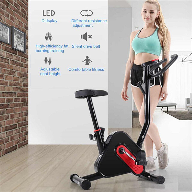 Exercise Bike Fitness Cycling Stationary Bicycle Cardio Home Workout Indoor