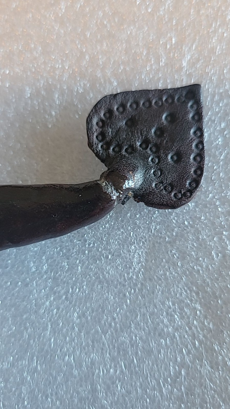 VTG 1940s Filipino Handmade Knife with Leather Sheath Used