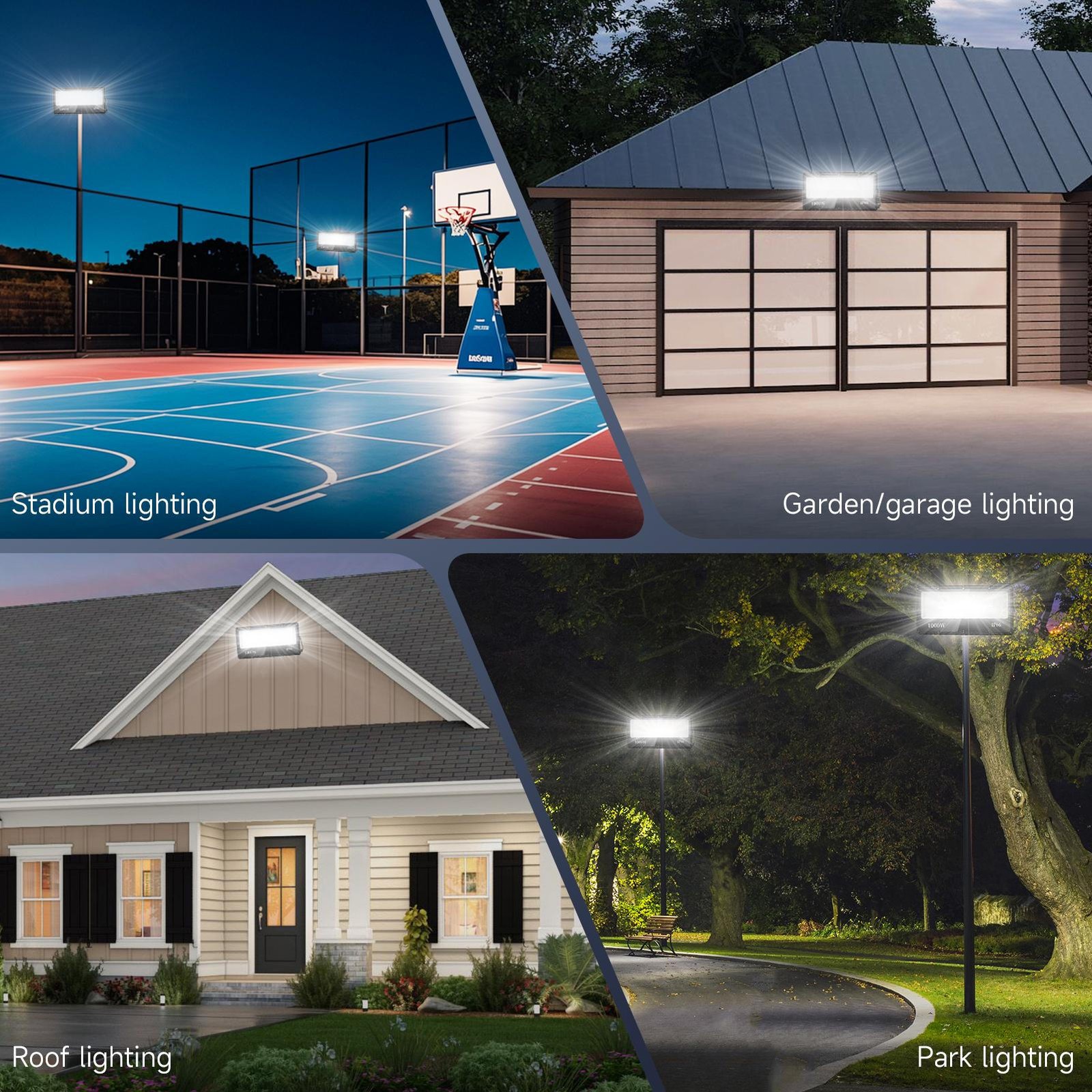 1000W LED Flood Light Cool White Outdoor Stadium Soccer Field Arena Spotlight