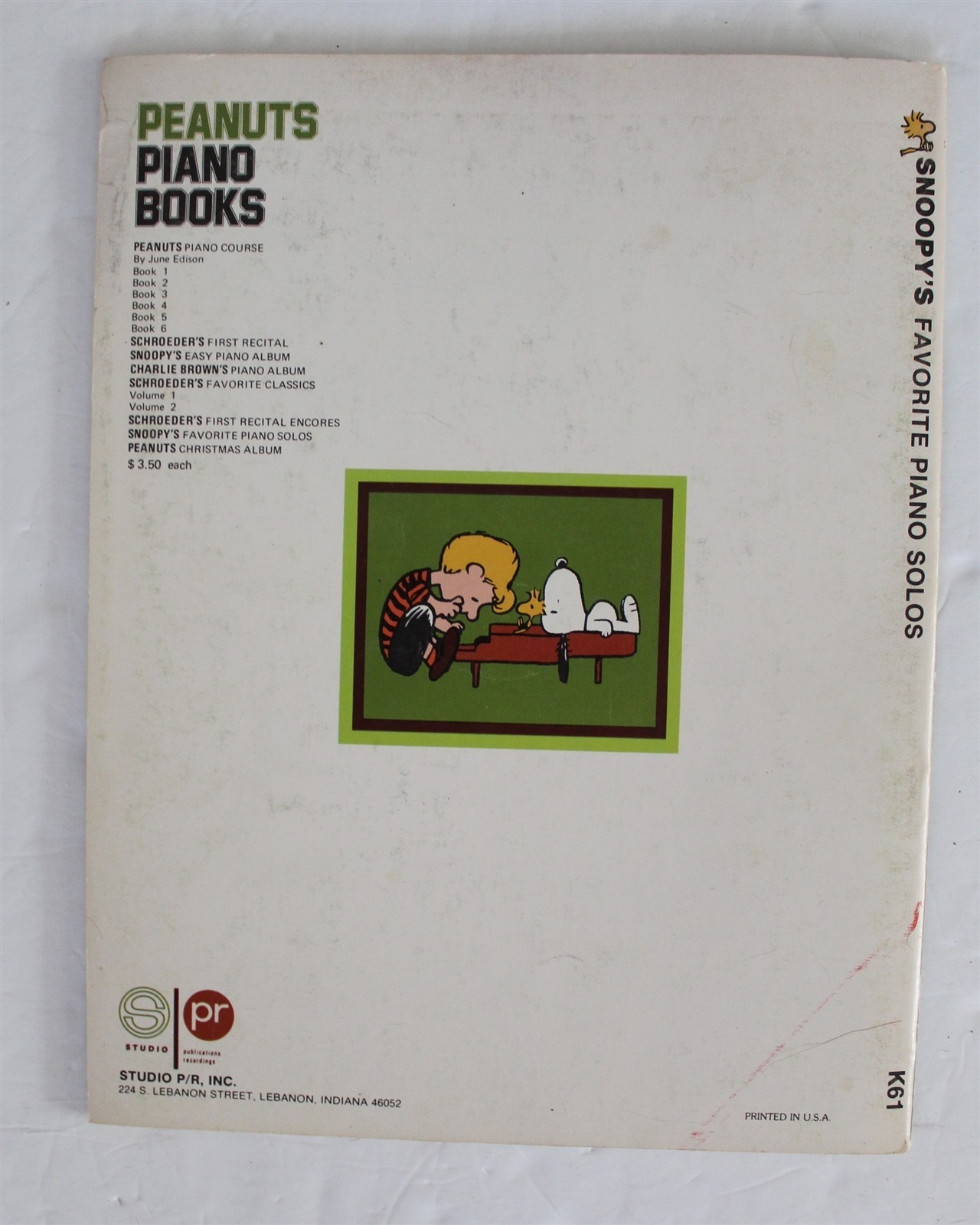 Peanuts Piano Course & Snoopy's Favorite Piano Solos Sheet Music Books