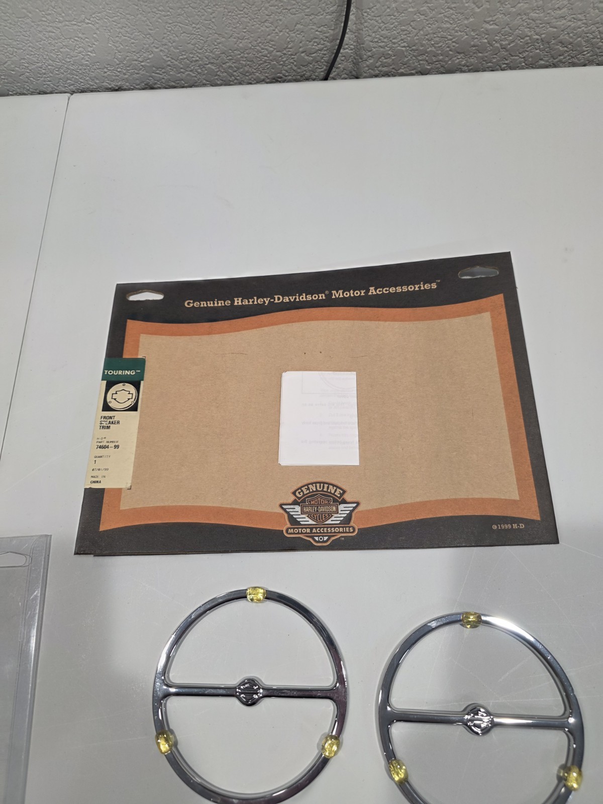 Harley-Davidson® Chrome Front Speaker Trim Kit 74604-99