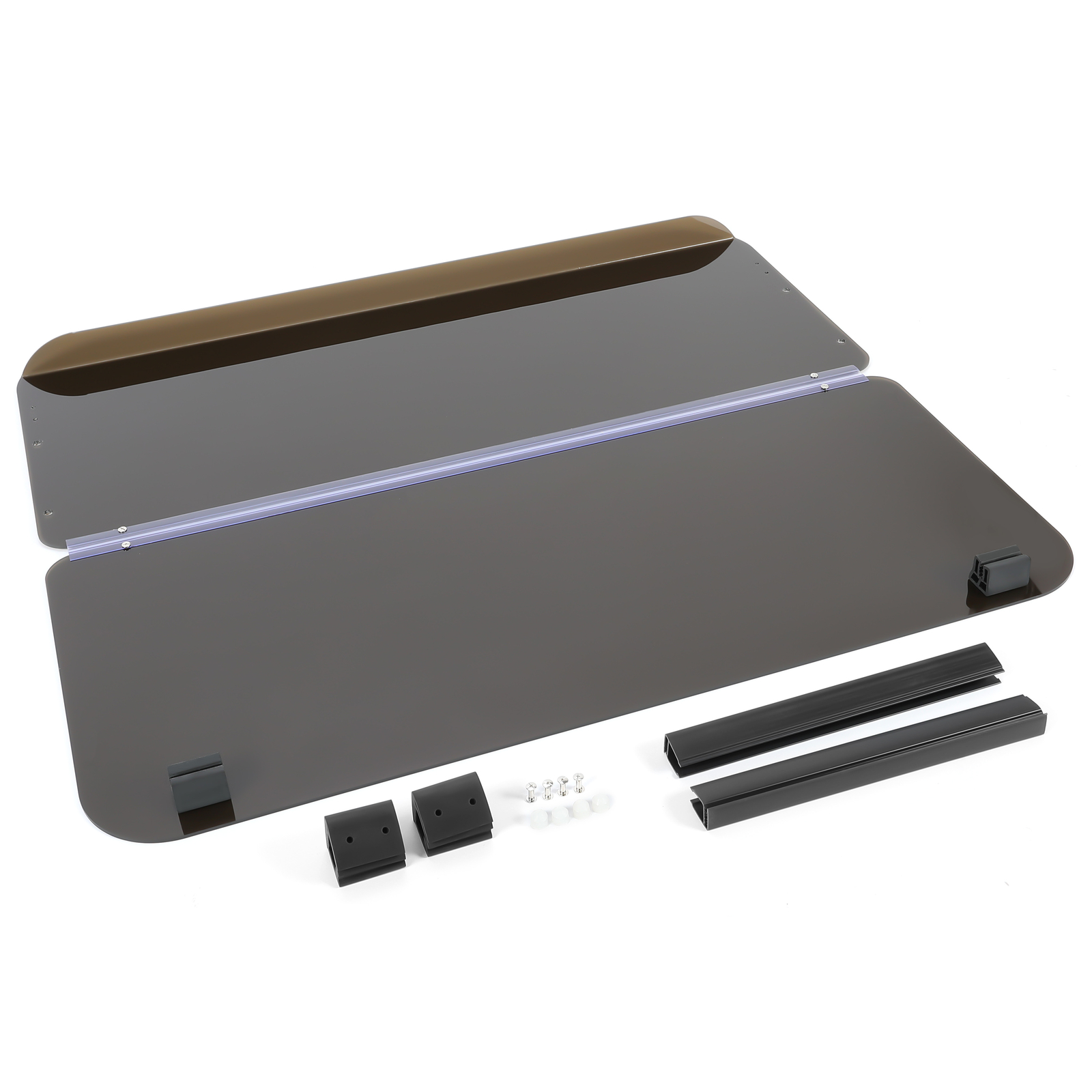 For 1985-1995 Yamaha G2 G9 Tinted Hinged Fold Down Golf Cart Windshield Folding