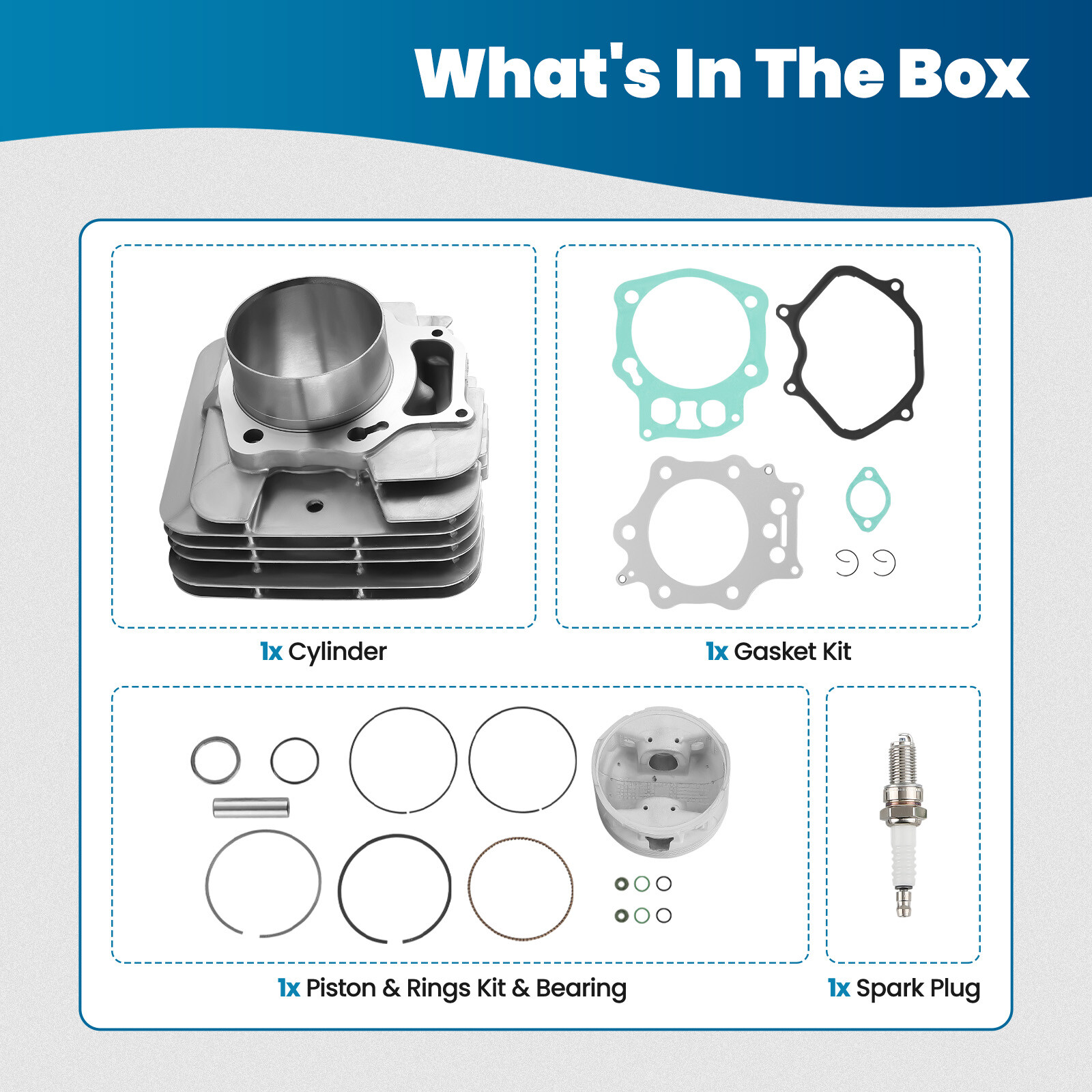 Cylinder Piston Top End Kit Gasket For Honda Foreman 450 TRX400 4X4 ES/S 1998-04