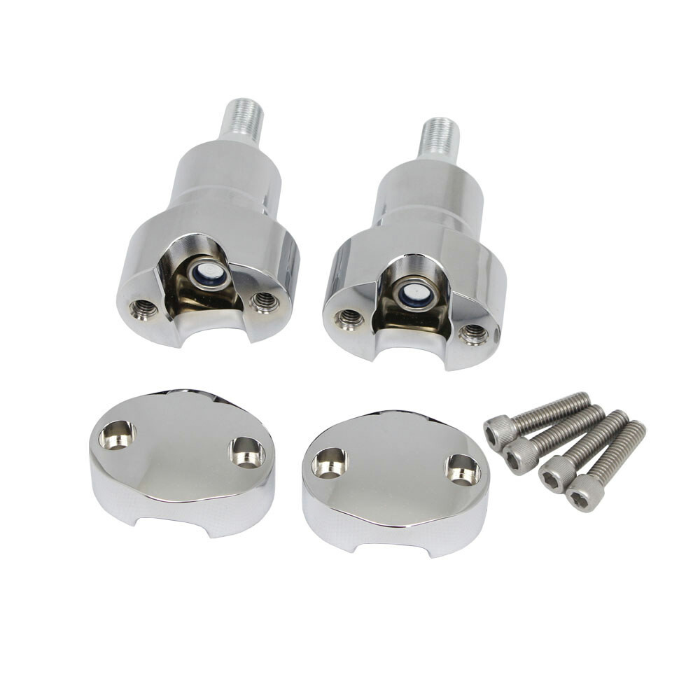 3" OEM Style Risers Kit for Harley Springer Softail FXSTSB with 1.0" Bar Chrome