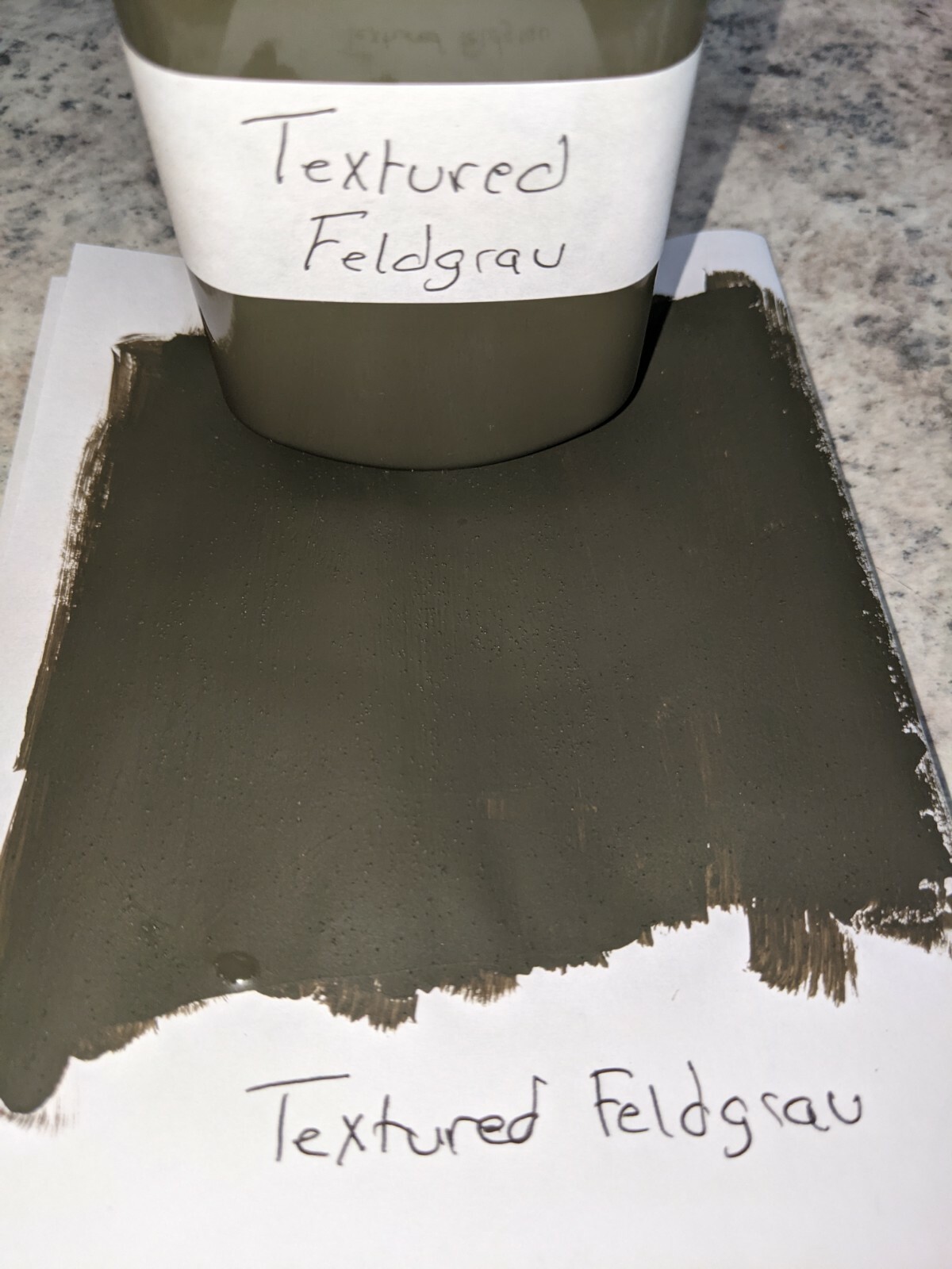 Textured WW2 German Helmet Paint Feldgrau Luftwaffe Hunter Grey your Choice!