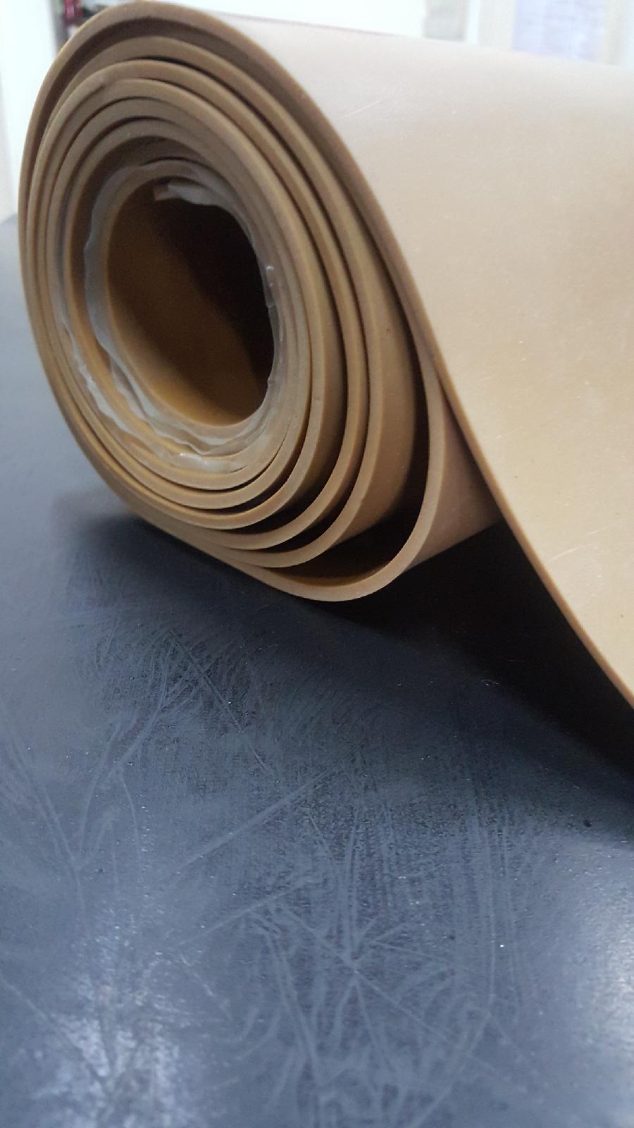 TAN GUM RUBBER 1/8 X 36" FREE SHIPPING