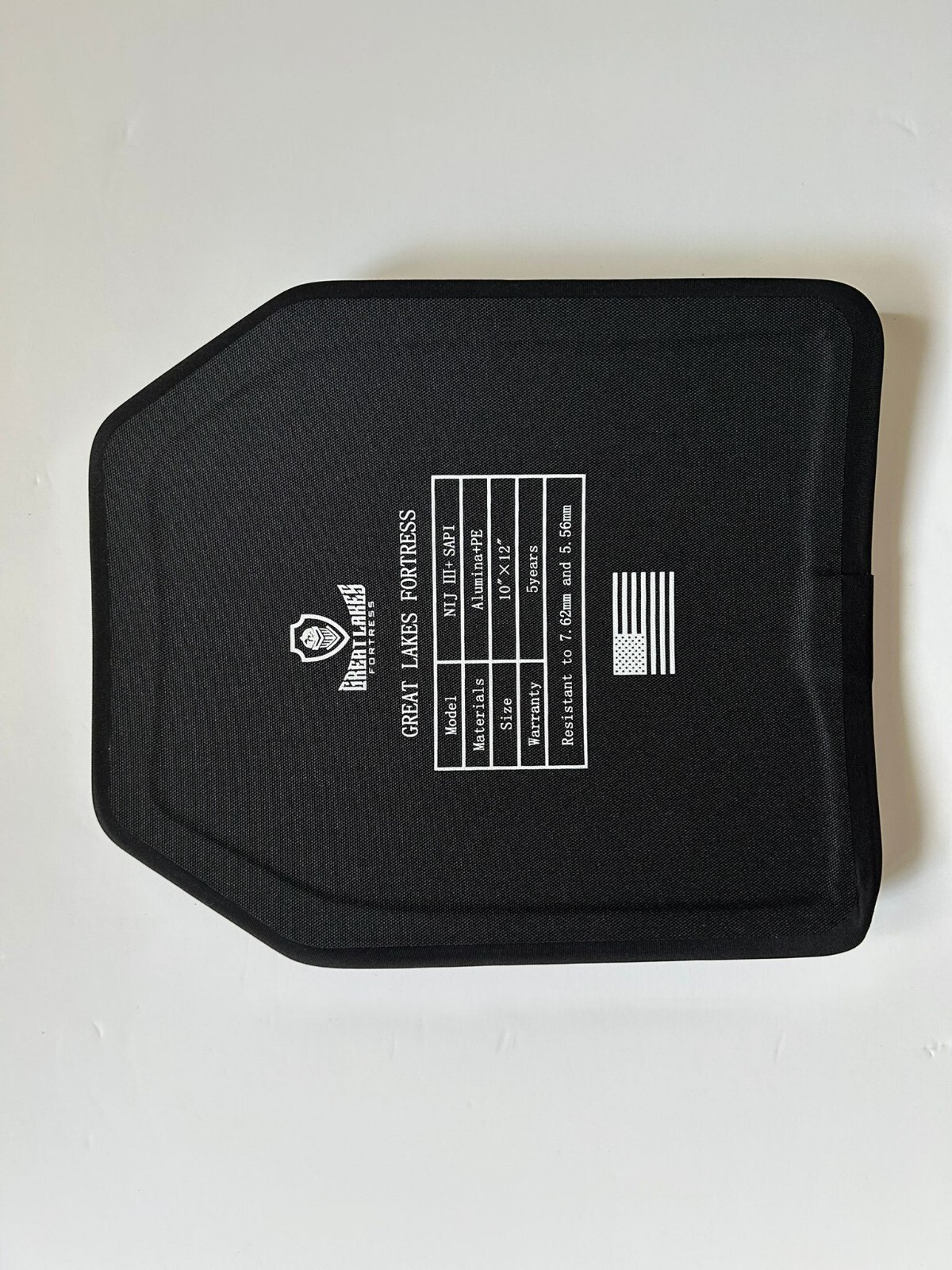 NIJ Level 3+ 10"X12" Stand-Alone Curved Ceramic tactical Armor Plate, Multi-shot