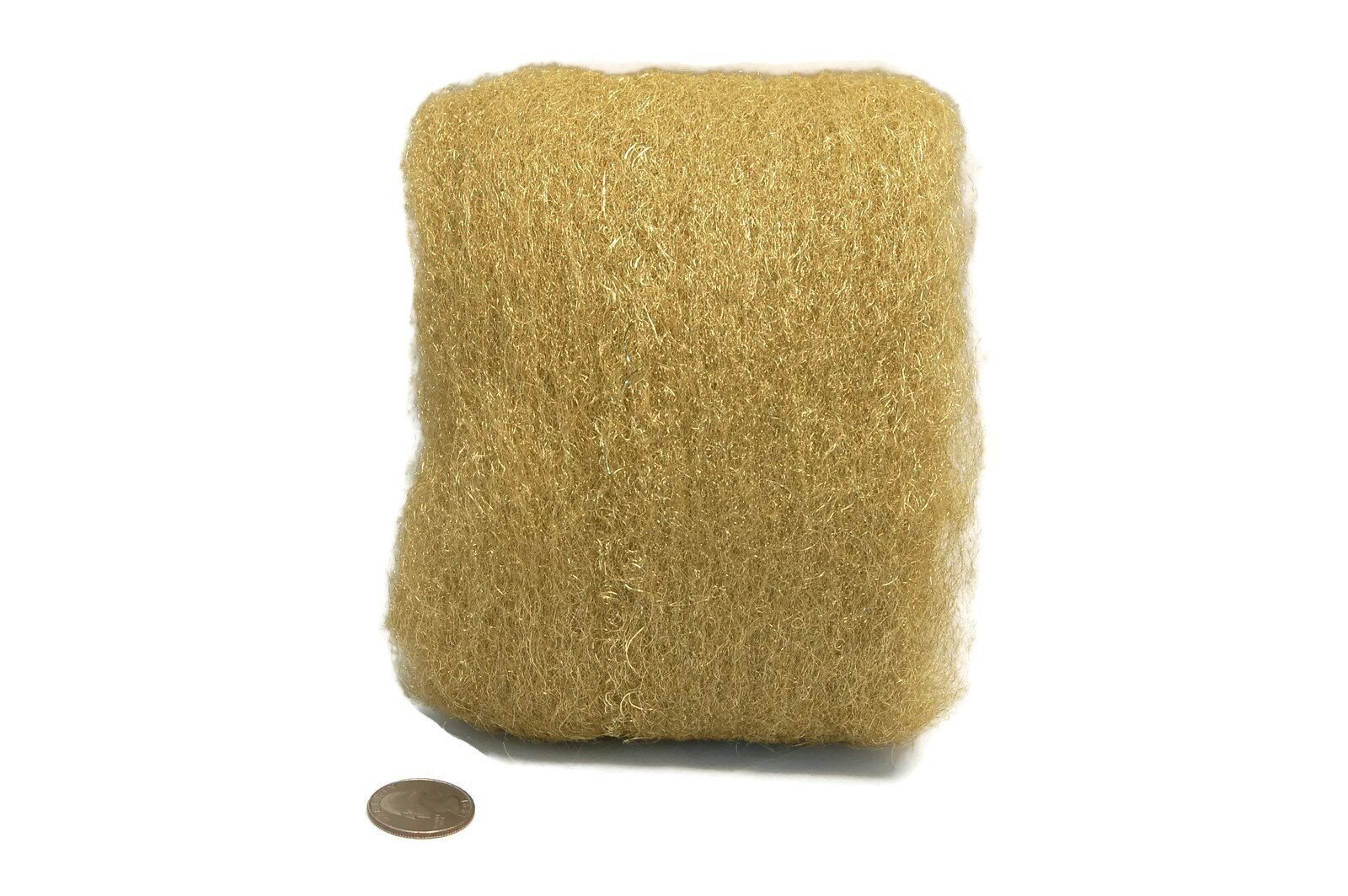 Brass Wool (3.5 Oz Skein/Pad) - by Rogue River Tools. CHOOSE GRADE! -Made in USA
