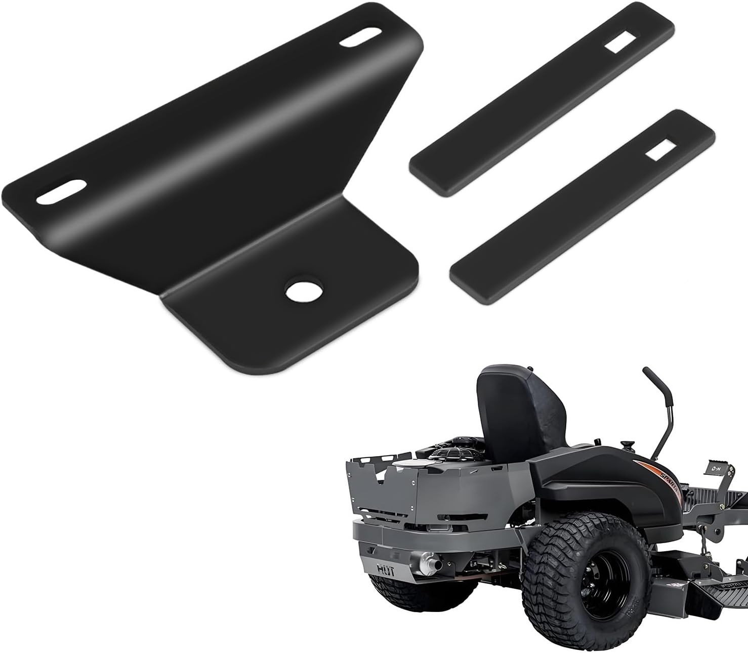 Receiver Hitch Plate for Spartan Mowers RZ Series, 1/4" Steel,(2016-2024 Models)