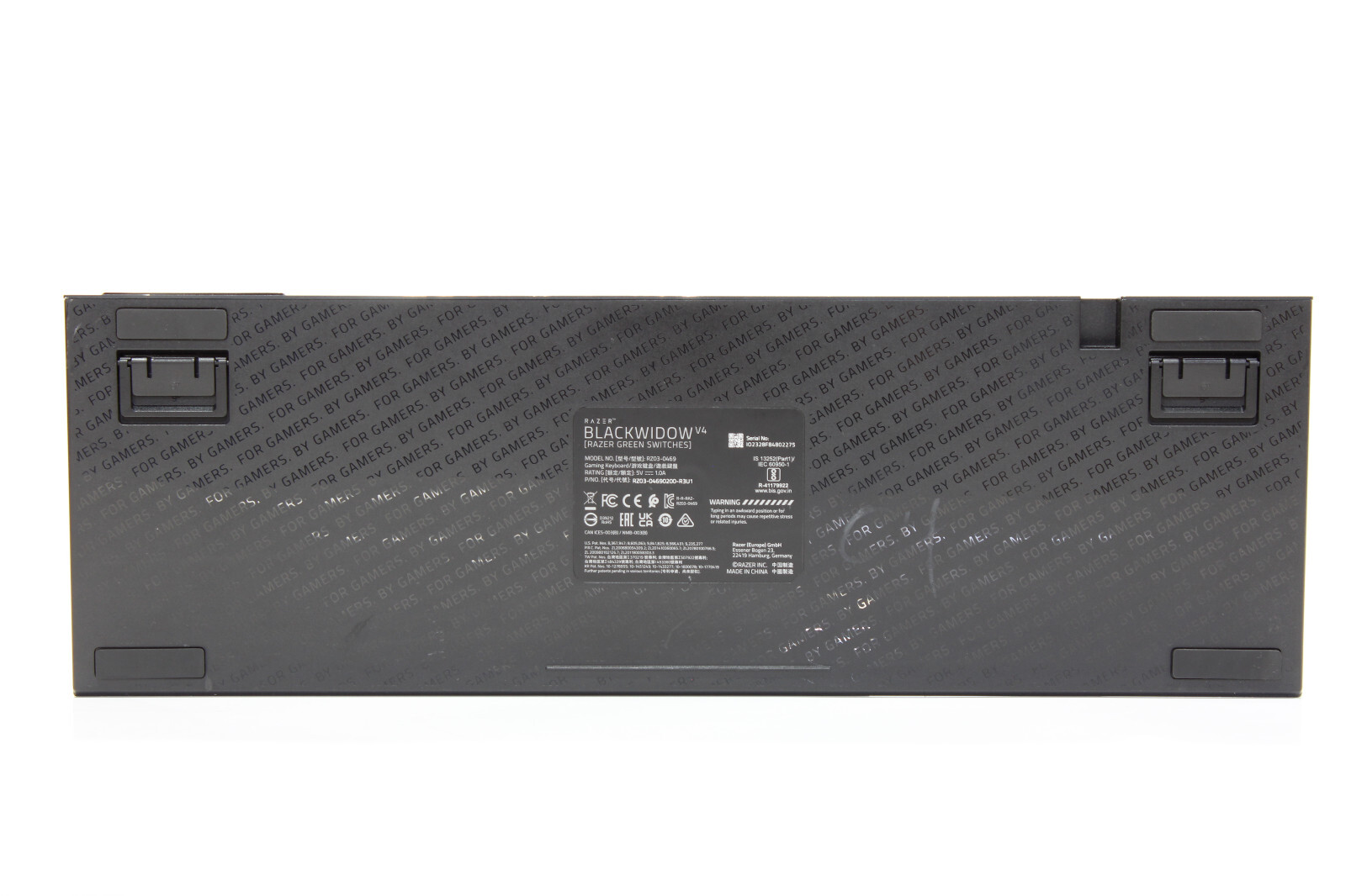 Razer BlackWidow V4 Wired Mechanical Gaming Keyboard (Clicky Green Switch) Black