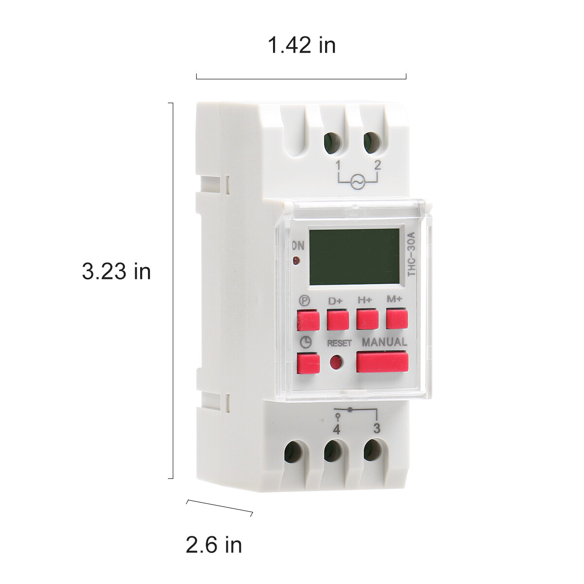 Programmable Digital LCD Timer Weekly Time Electronic Switch 15A AC/DC 12-240V