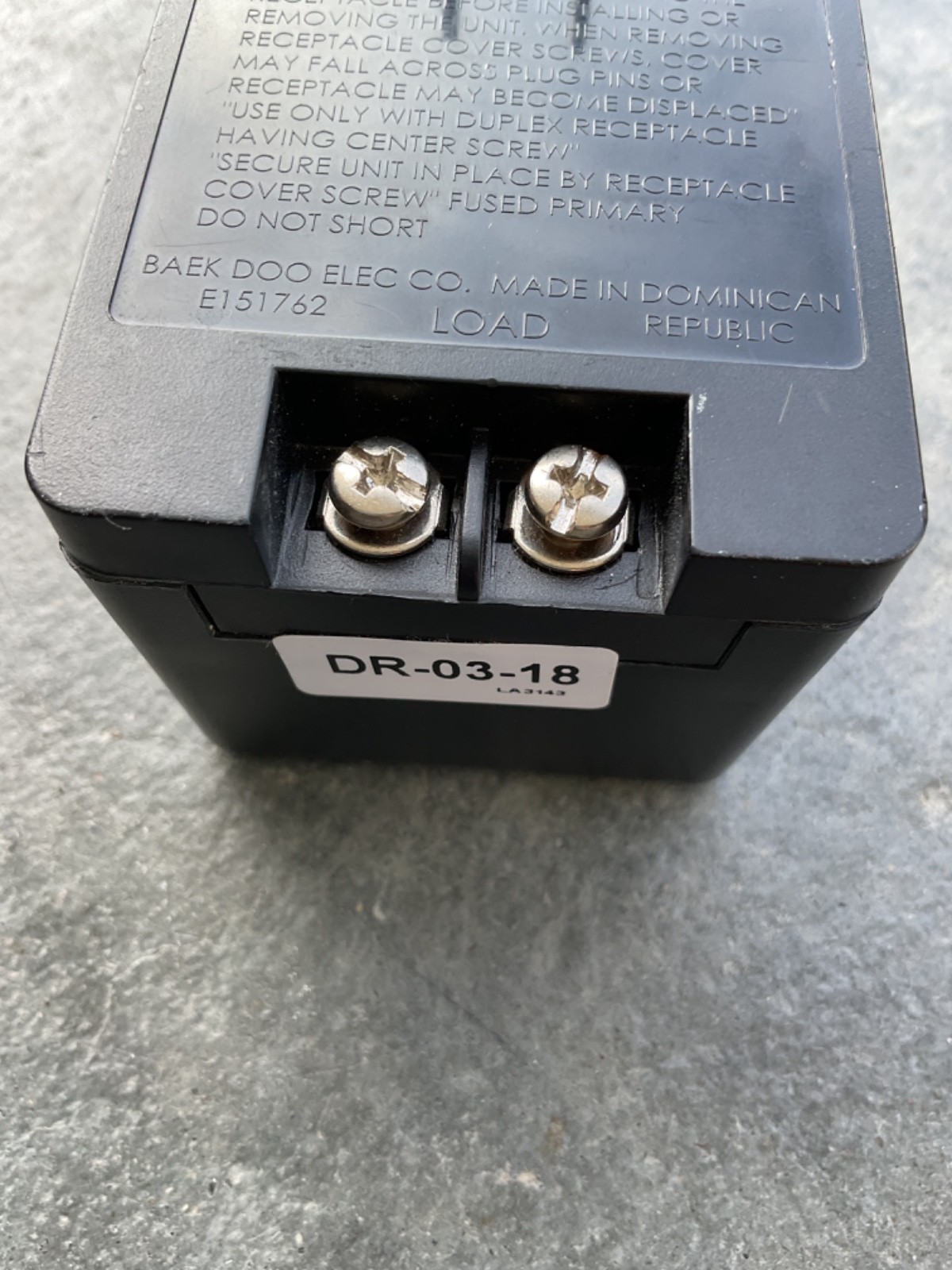 Napco Security Transformer 16.5VAC 1.5VA Power Supply