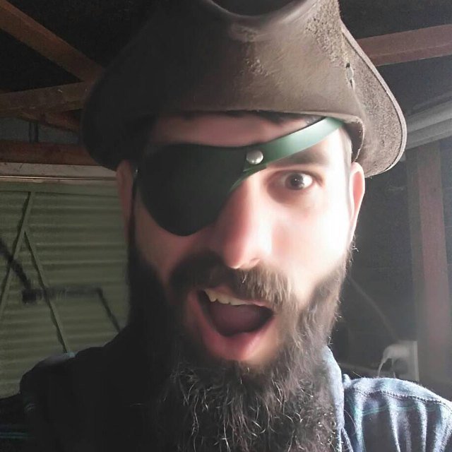 Leather eye patch for adults - adjustable with buckle - good for permanent use