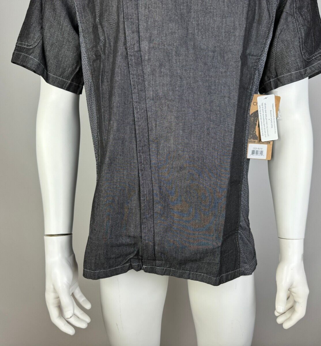 Chef Works Urban Delancey Chef Coat Mens M NWT Short Sleeve Stretch SEZ01