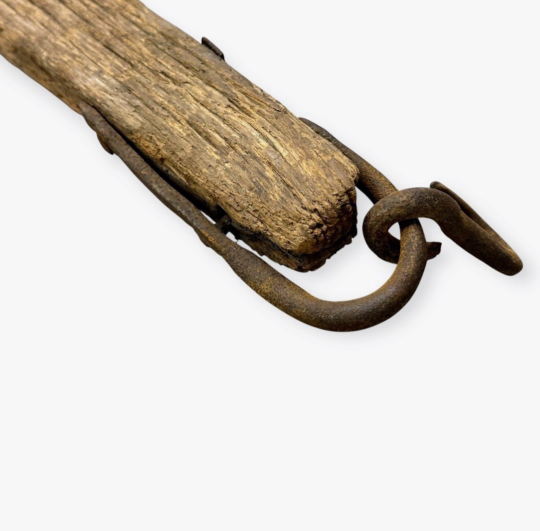 Rare Antique Singletree Whiffletree Horse Ox Harness 29” Primitive Farm Tool