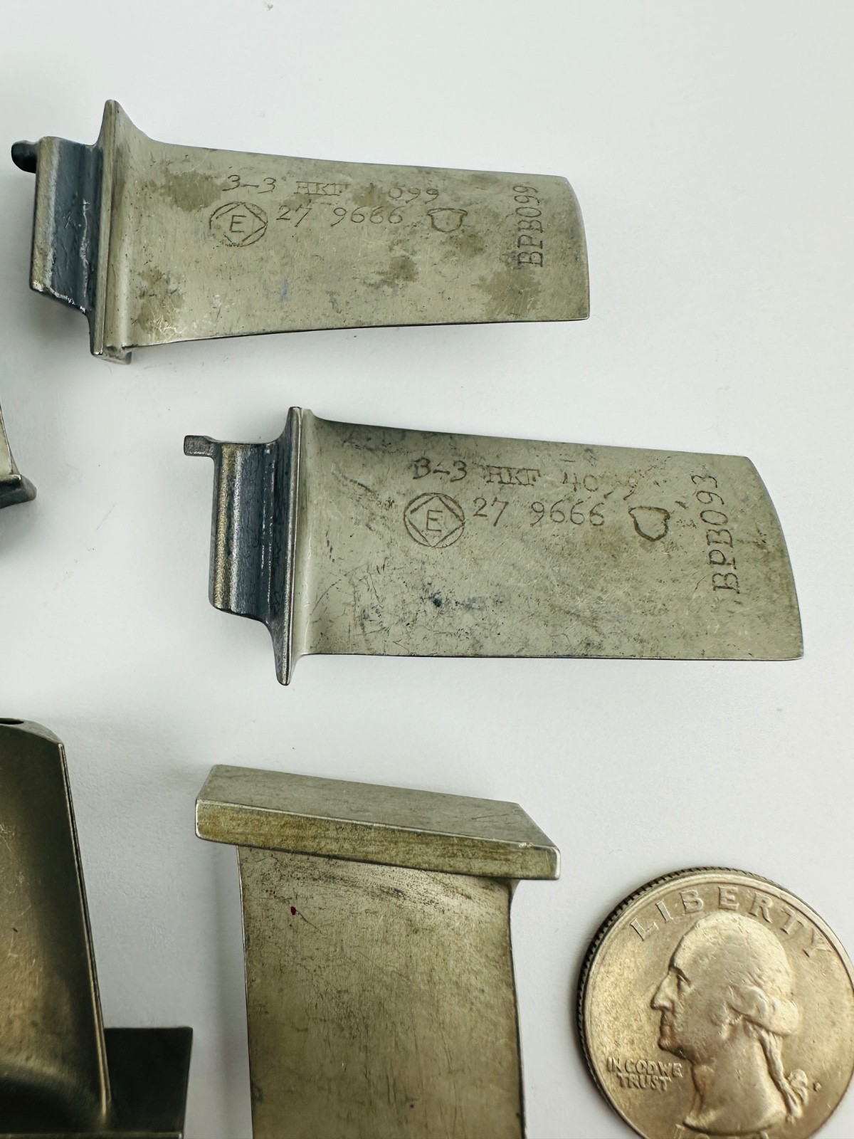 RL-10 Rocket Engine Turbine Blade Collection (Estate) + Original Polaroid