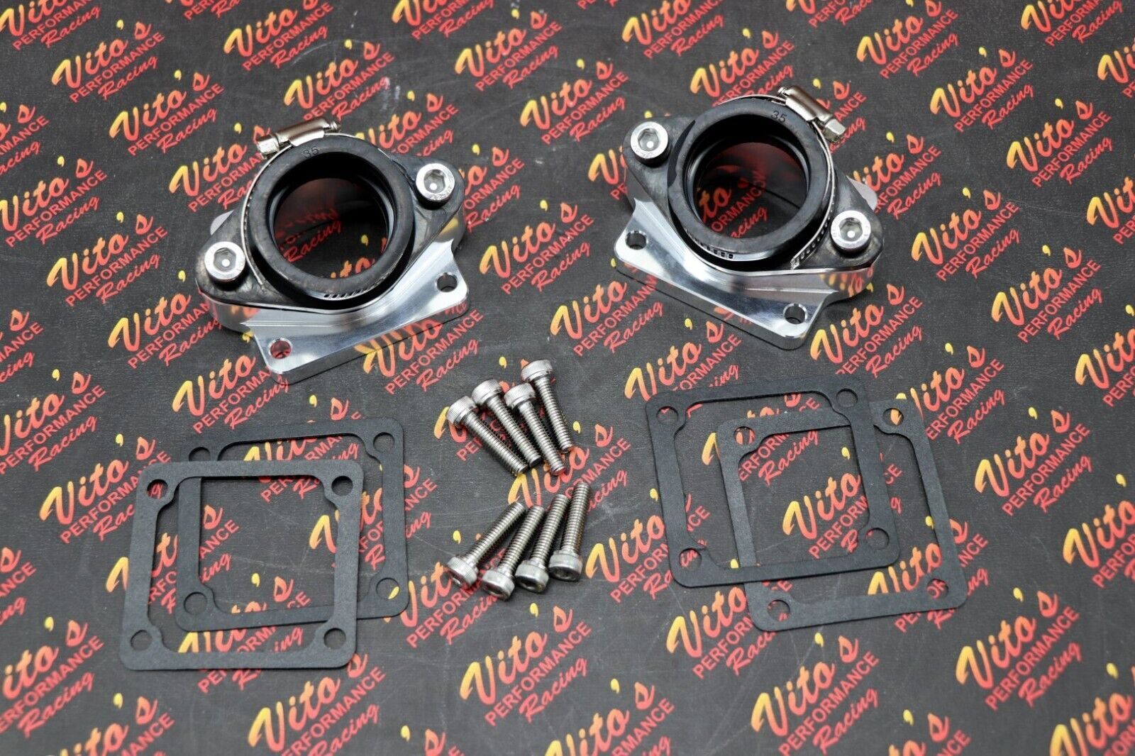 2 x BANSHEE BILLET aluminum SINGLE INTAKES carb boots intake 33mm 34mm 35mm PWK