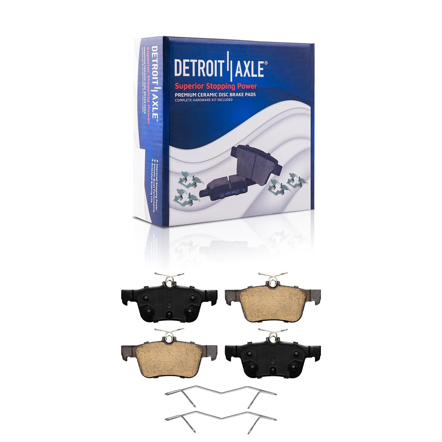 Front & Rear Ceramic Brake Pads for 2013 2014 2015-2020 Ford Fusion Lincoln MKZ