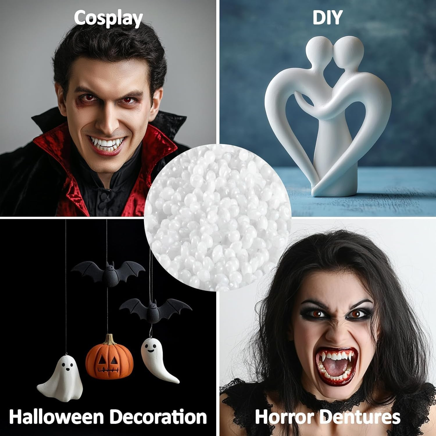 10.9Oz Moldable Plastic Pellets - Thermoplastic Beads Polymorph Plastic Meltable