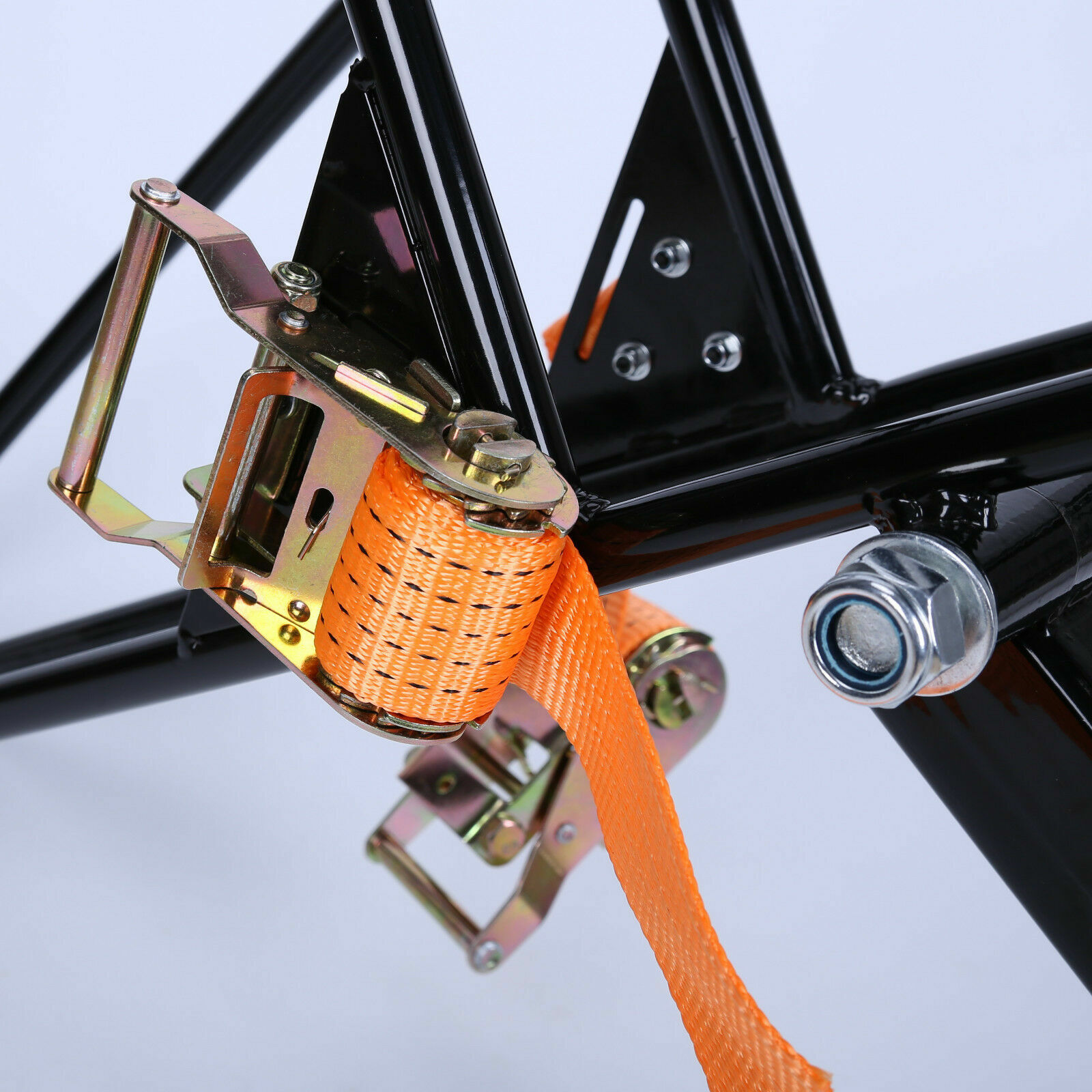 Motorcycle Scooter Dirt Bike Carrier Hauler Hitch Mount Bike Rack 1000lb W/Strap