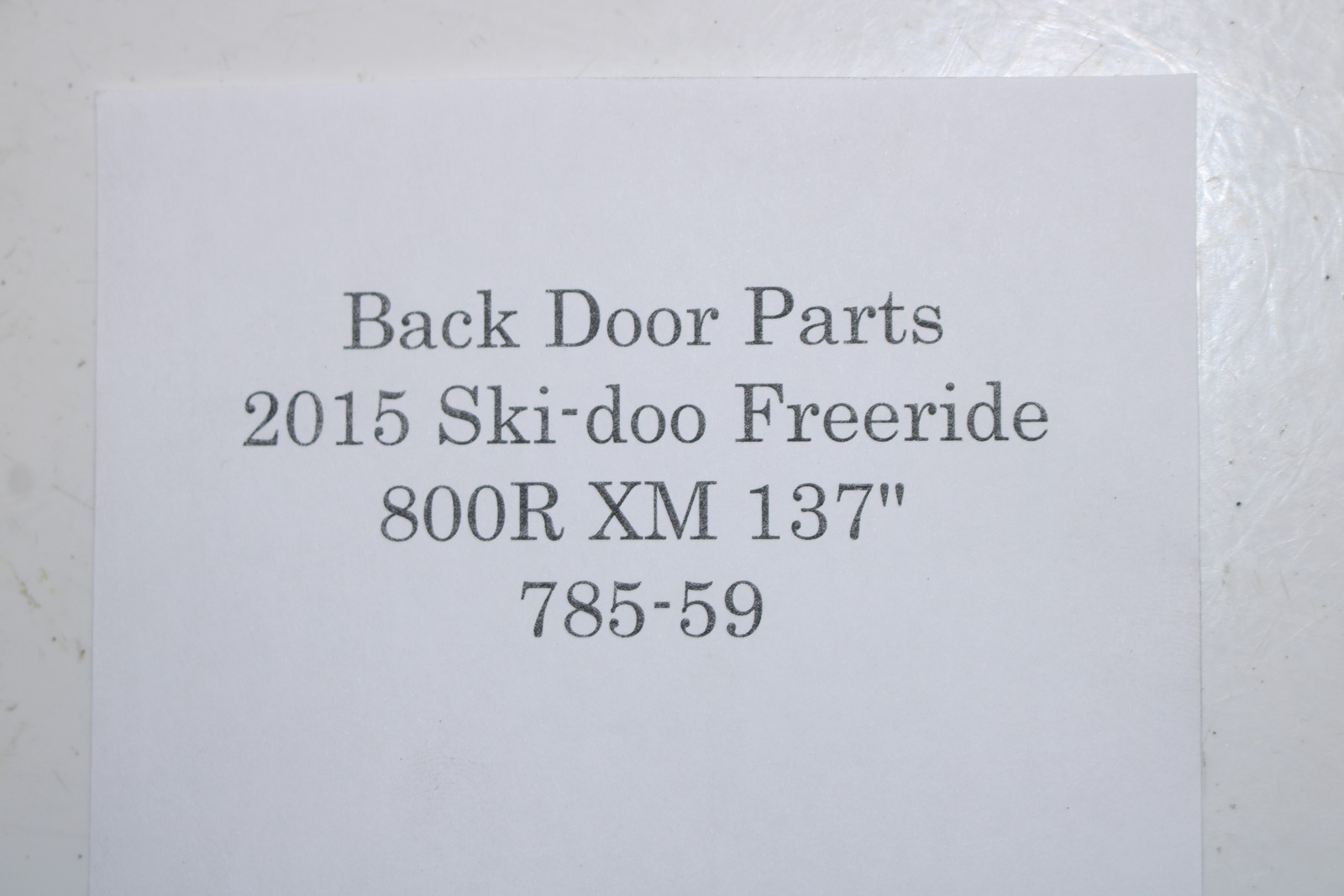 2015 Ski-doo Freeride 800 Etec 137" Xm Cdi Ecu EcmCalibrated Module & Tether