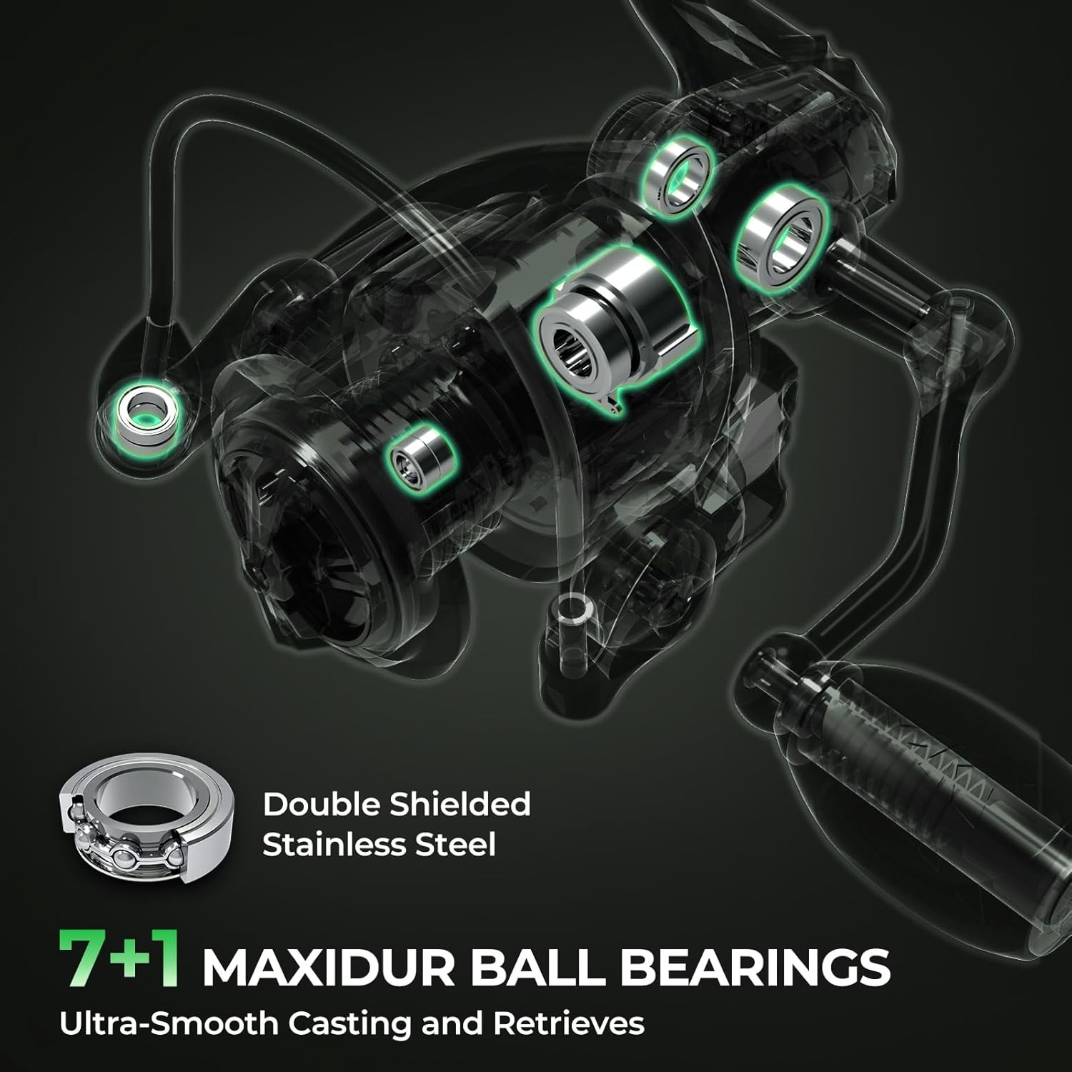 KastKing Spartacus II Twin-Tip Fishing Rod & Reel Combo,Spinning & Casting Combo