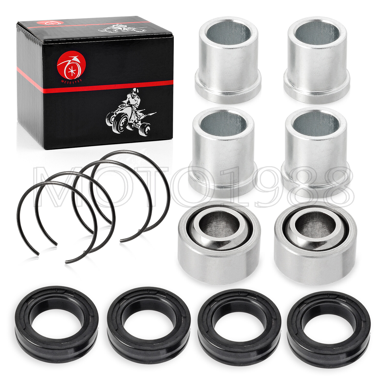 1999-08 for Honda Sportrax 400 TRX400EX Front Lower Front Upper A-Arm Bushing X2