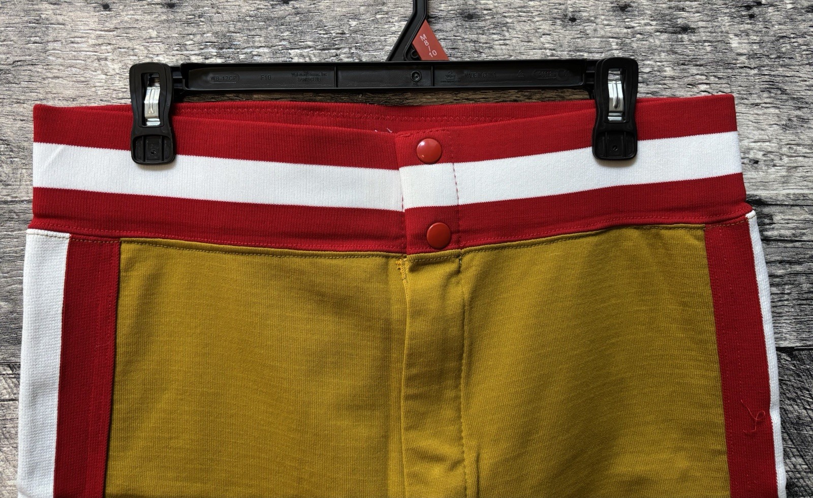 Vintage MacGregor Sand Knit Men’s Baseball Pants Large 70’s Gold Red White USA