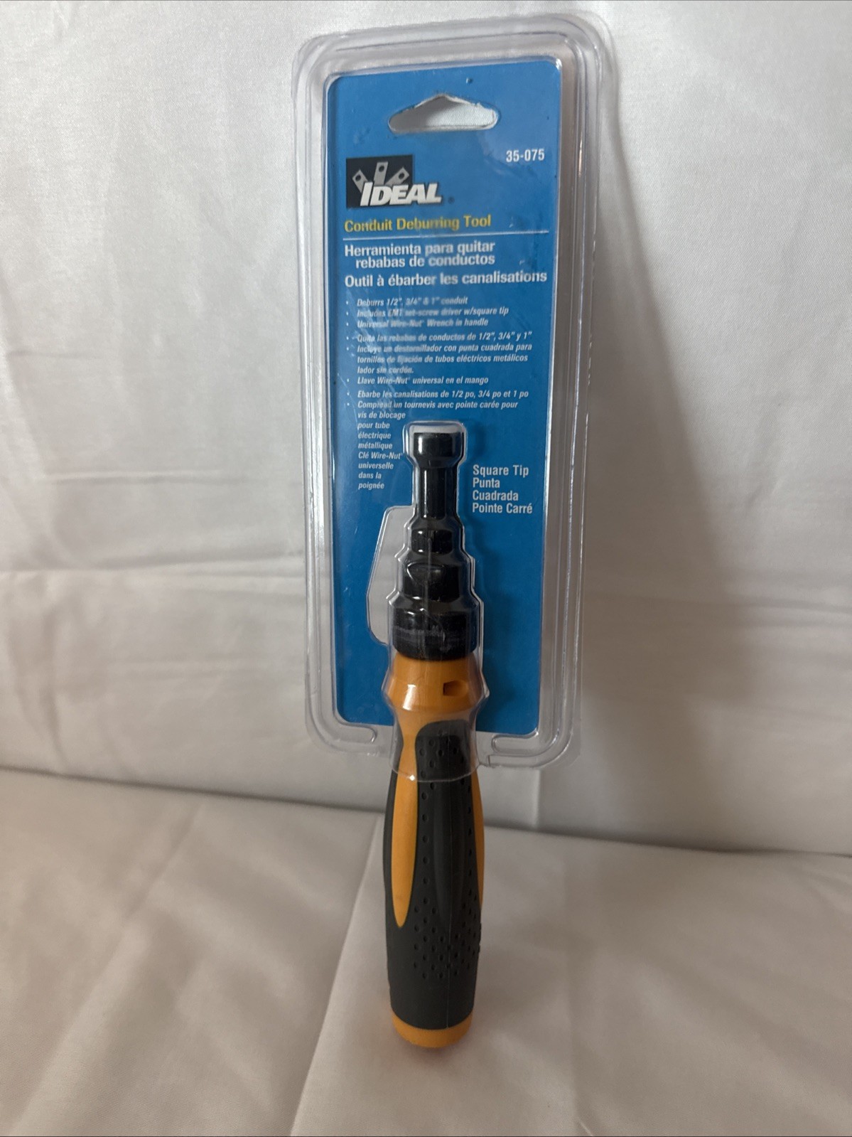 Ideal 35-075 Twist-a-Nut Conduit Deburring Tool w Square Tip 1/2", 3/4", 1" New!