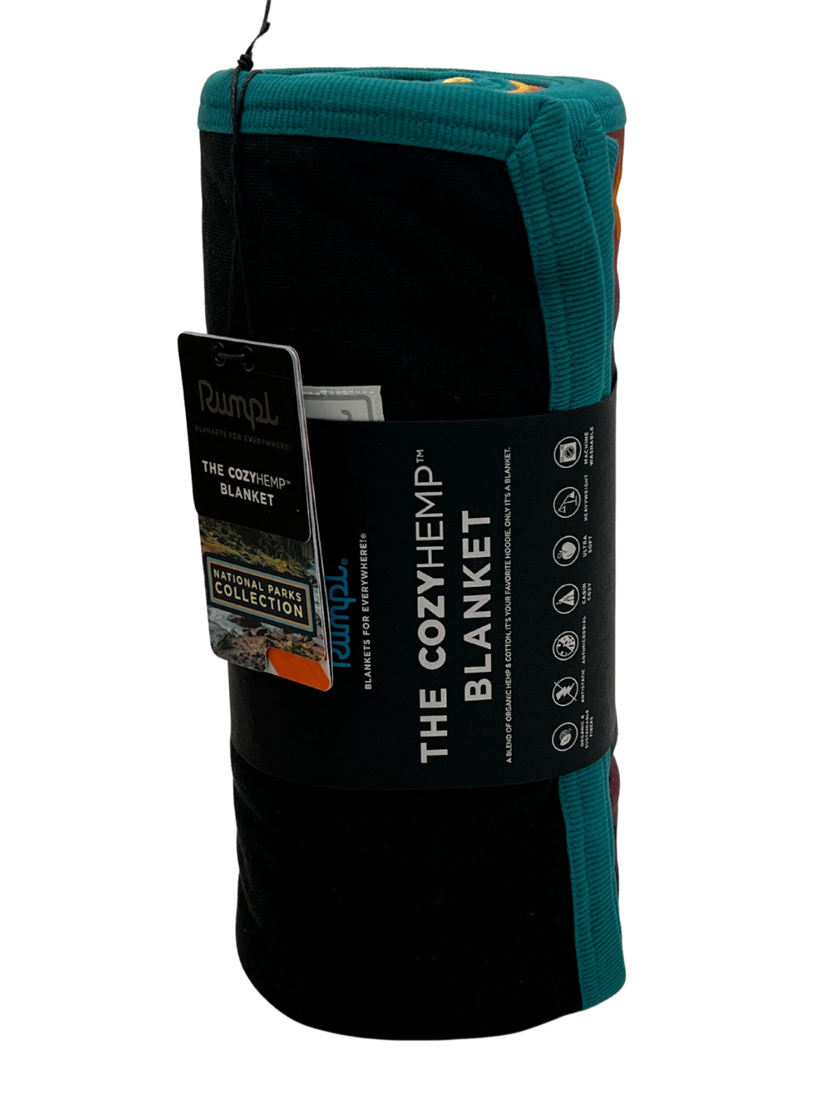 Rumpl CozyHemp Blanket Zion National Park Edition | Organic Hemp Retired Design