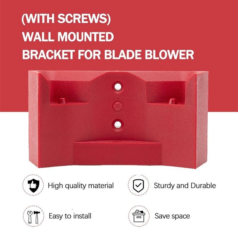 Heavy Wall Mount Holder for Milwaukee 2724-20 & 2724-21 Leaf Blower with Screws