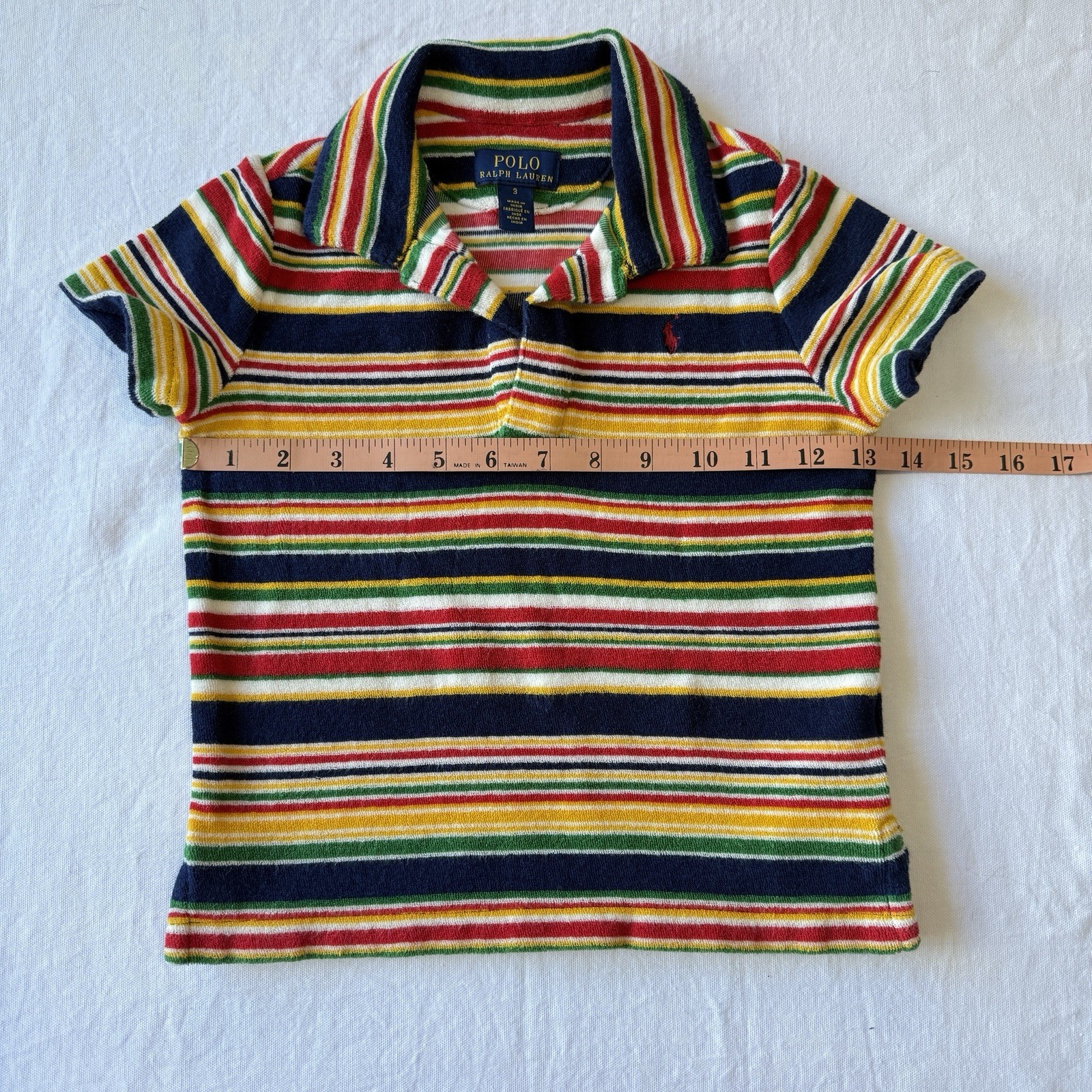 Polo Ralph Lauren Kids Toddler striped cotton terry polo shirt and shorts set