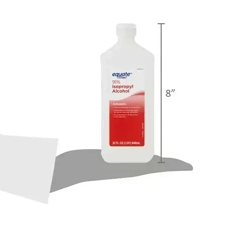 Equate 91% Isopropyl Alcohol Antiseptic Liquid, Resealable, 6 PACK, 6 x 32 fl oz