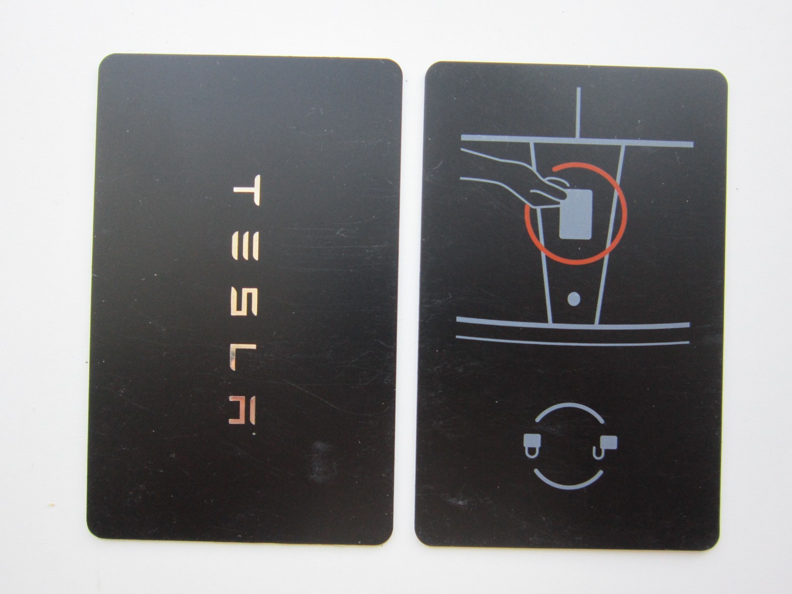 2 x OEM 2017-2025 TESLA MODEL 3 Y S X Cybertruck KEY CARD /Worn