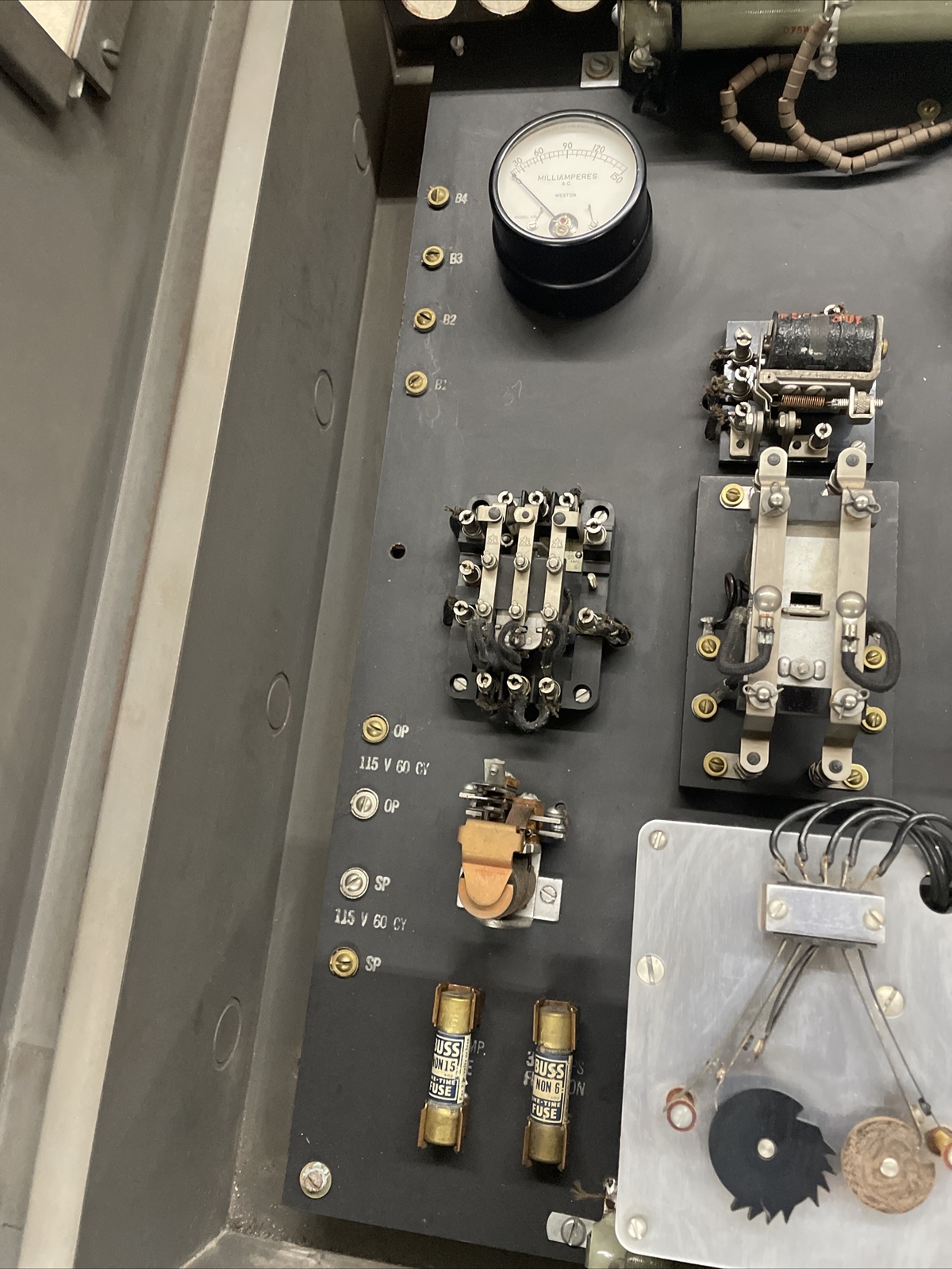 Vintage Retro Fire Alarm Signal Panel 4201-2 IBM Slate Back CLEAN! VERY RARE!